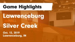 Lawrenceburg  vs Silver Creek  Game Highlights - Oct. 12, 2019