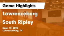 Lawrenceburg  vs South Ripley Game Highlights - Sept. 12, 2020