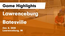 Lawrenceburg  vs Batesville  Game Highlights - Oct. 8, 2020