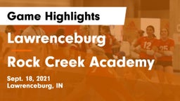 Lawrenceburg  vs Rock Creek Academy Game Highlights - Sept. 18, 2021