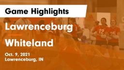 Lawrenceburg  vs Whiteland  Game Highlights - Oct. 9, 2021