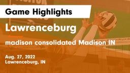 Lawrenceburg  vs madison consolidated Madison IN Game Highlights - Aug. 27, 2022