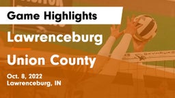 Lawrenceburg  vs Union County  Game Highlights - Oct. 8, 2022
