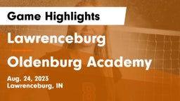 Lawrenceburg  vs Oldenburg Academy  Game Highlights - Aug. 24, 2023