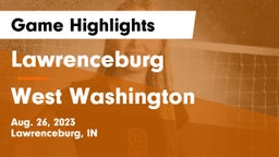 Lawrenceburg  vs West Washington  Game Highlights - Aug. 26, 2023