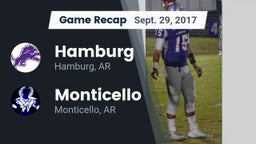 Recap: Hamburg  vs. Monticello  2017