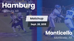 Matchup: Hamburg vs. Monticello  2018