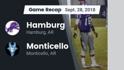 Recap: Hamburg  vs. Monticello  2018