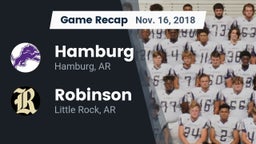 Recap: Hamburg  vs. Robinson  2018