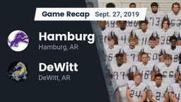 Recap: Hamburg  vs. DeWitt  2019