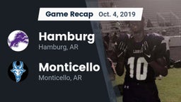 Recap: Hamburg  vs. Monticello  2019