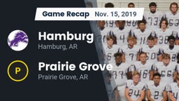 Recap: Hamburg  vs. Prairie Grove  2019