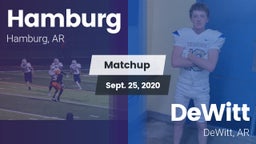 Matchup: Hamburg vs. DeWitt  2020