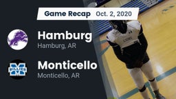 Recap: Hamburg  vs. Monticello  2020