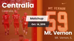 Matchup: Centralia High vs. Mt. Vernon  2016