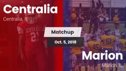 Matchup: Centralia High vs. Marion  2018