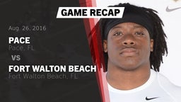 Recap: Pace  vs. Fort Walton Beach  2016