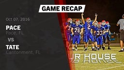 Recap: Pace  vs. Tate  2016