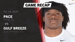 Recap: Pace  vs. Gulf Breeze  2016