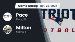 Recap: Pace  vs. Milton  2022