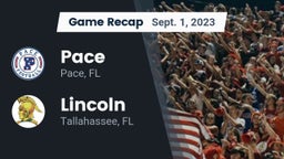 Recap: Pace  vs. Lincoln  2023