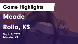 Meade  vs Rolla, KS Game Highlights - Sept. 5, 2023