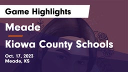 Meade  vs Kiowa County Schools Game Highlights - Oct. 17, 2023