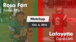 Matchup: Rosa Fort vs. Lafayette  2016