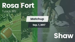 Matchup: Rosa Fort vs. Shaw 2017