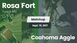 Matchup: Rosa Fort vs. Coahoma Aggie 2017