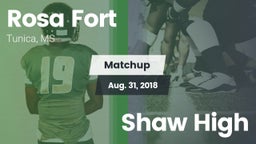 Matchup: Rosa Fort vs. Shaw High 2018