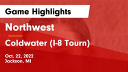 Northwest  vs Coldwater (I-8 Tourn) Game Highlights - Oct. 22, 2022