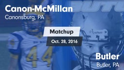 Matchup: Canon-McMillan vs. Butler  2016