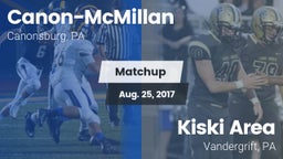 Matchup: Canon-McMillan vs. Kiski Area  2017