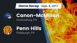 Recap: Canon-McMillan  vs. Penn Hills  2017