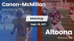 Matchup: Canon-McMillan vs. Altoona  2017