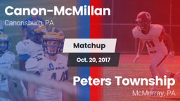 Matchup: Canon-McMillan vs. Peters Township  2017