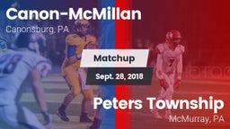 Matchup: Canon-McMillan vs. Peters Township  2018