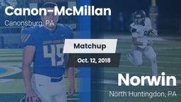 Matchup: Canon-McMillan vs. Norwin  2018