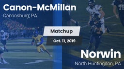 Matchup: Canon-McMillan vs. Norwin  2019