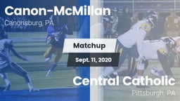 Matchup: Canon-McMillan vs. Central Catholic  2020