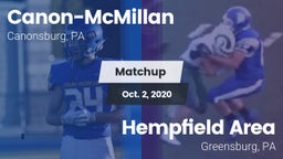 Matchup: Canon-McMillan vs. Hempfield Area  2020