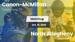 Matchup: Canon-McMillan vs. North Allegheny  2020