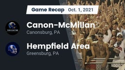 Recap: Canon-McMillan  vs. Hempfield Area  2021