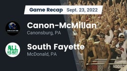 Recap: Canon-McMillan  vs. South Fayette  2022