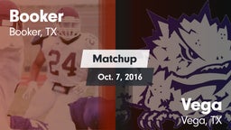 Matchup: Booker vs. Vega  2016