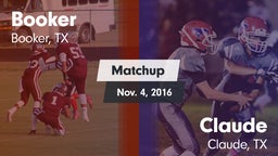 Matchup: Booker vs. Claude  2016