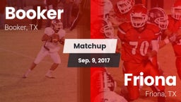 Matchup: Booker  vs. Friona  2017