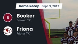 Recap: Booker  vs. Friona  2017