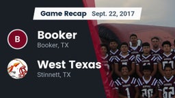 Recap: Booker  vs. West Texas  2017